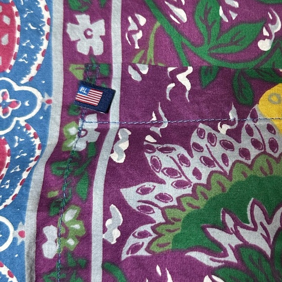 VTG Polo Jeans Co. Ralph Lauren Button Down Short Sleeve Shirt Men's Hawaiian - Picture 4 of 5